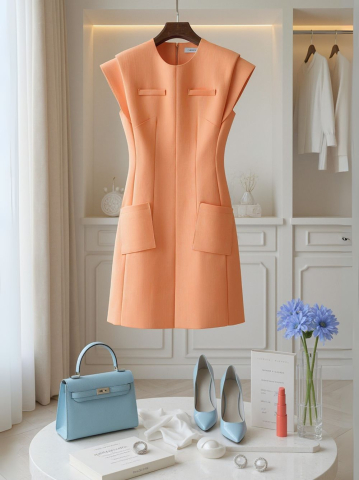 IVA ORGANE ALINE DRESS