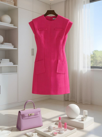 IVA PINK ALINE DRESS